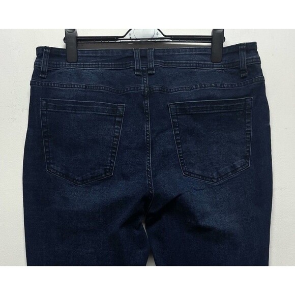 TPJ Slim Thick Men's Stretch Blue Denim Jeans Size W36 L28 - Picture 5 of 13